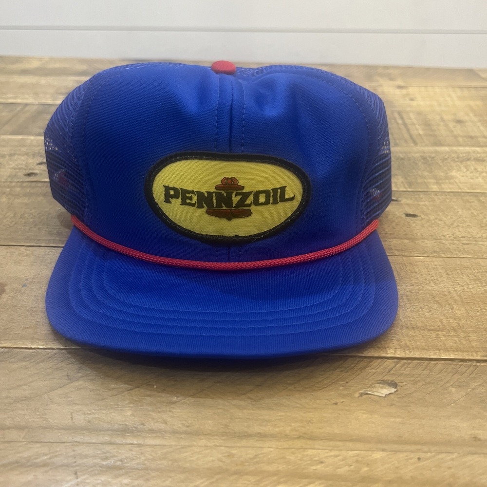 Cali-Fame Of Los Angelas Pennzoil Men Trucker Hat Snap Back Made In U.S.A Read